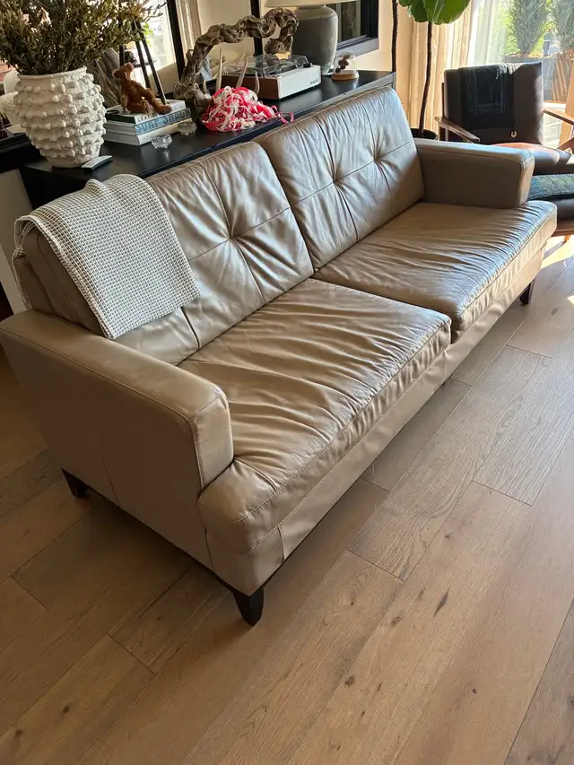 Leather Loveseat