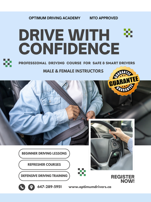 Driving Lessons ( MTO Approved & Experienced Instructors)