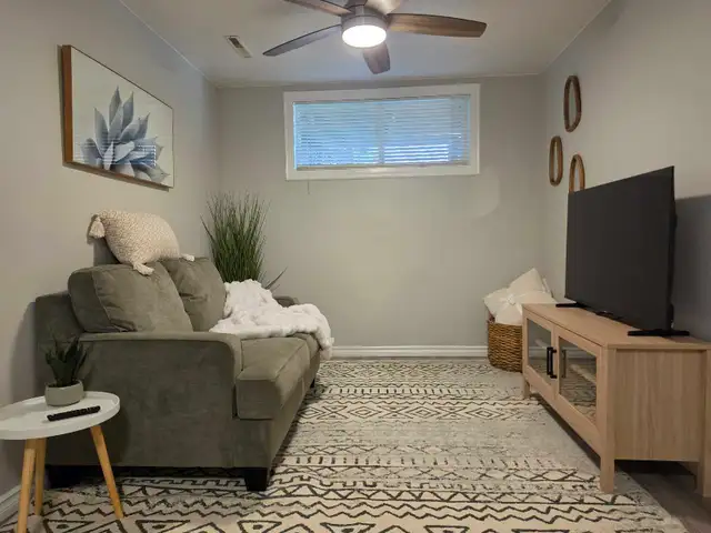 Furnished 2-Bedroom Basement Suite | Private Entrance