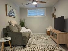 Furnished 2-Bedroom Basement Suite | Private Entrance