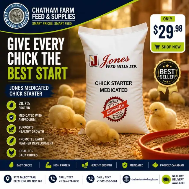 Organic Chick Starter crumbs- Jones Nutrition