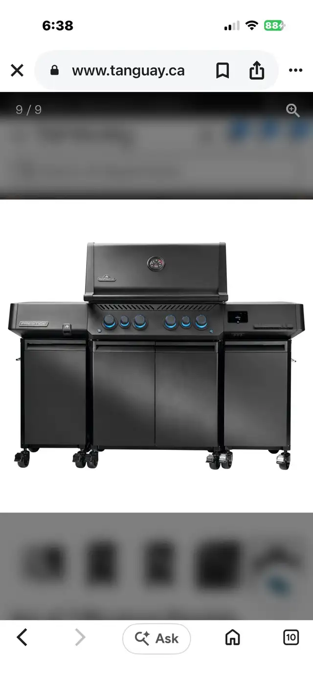 Napoleon prestige 500 Phantom Black connected