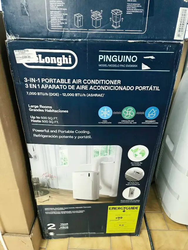 Climatiseur portatif 12 500 BTU