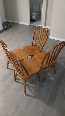 1 set of 4 newly bought chairs