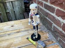 Bearded Toronto Maple Leafs Hockey Wooden Nutcracker Statue ! - Photo 2