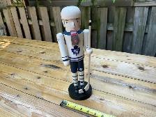 Bearded Toronto Maple Leafs Hockey Wooden Nutcracker Statue ! - Photo 8