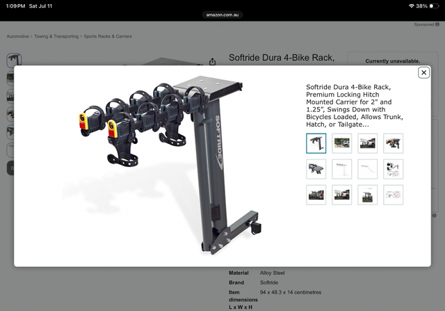 SOFTRIDE 4 bike, BIKE CARRIER
