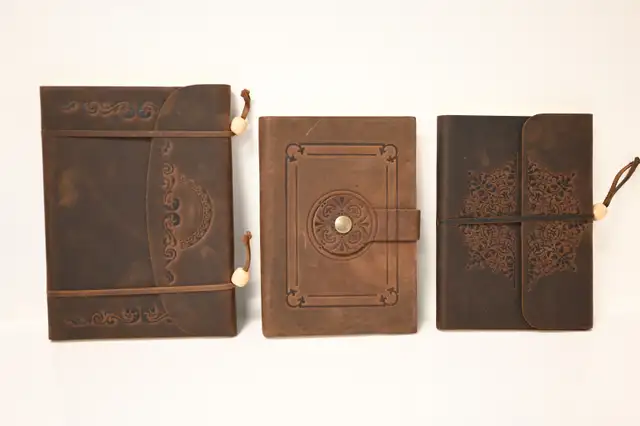 Leather Journal Writing Notebook Handmade in Italy Brand New