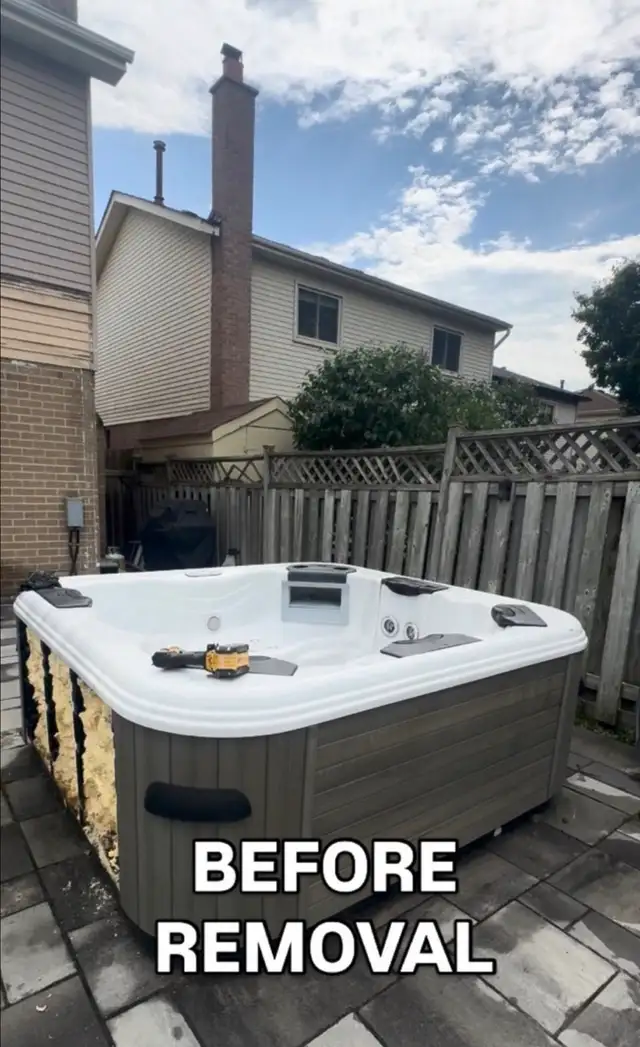 hot tub jacuzzi removal