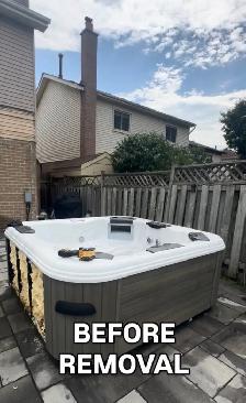 hot tub jacuzzi removal