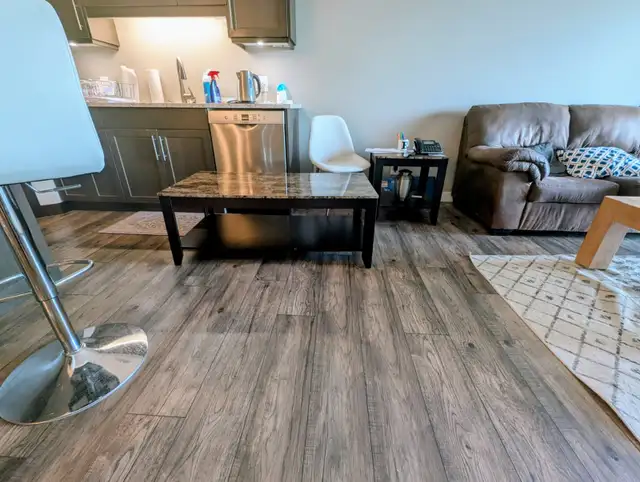 Faux marble look coffee table