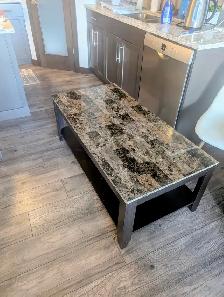 Faux marble look coffee table - Photo 4