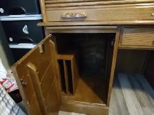 Vintage look solid wood roll top desk - Photo 6