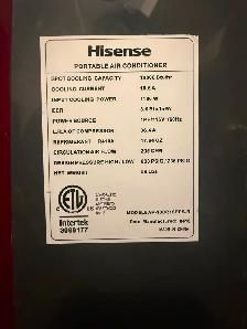 Hisense A/C unit - Photo 2