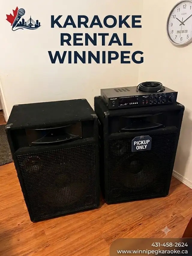 Karaoke System Rental Winnipeg – Powerful Sound (Pickup Only)