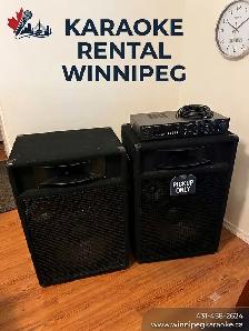 Karaoke System Rental Winnipeg – Powerful Sound (Pickup Only)