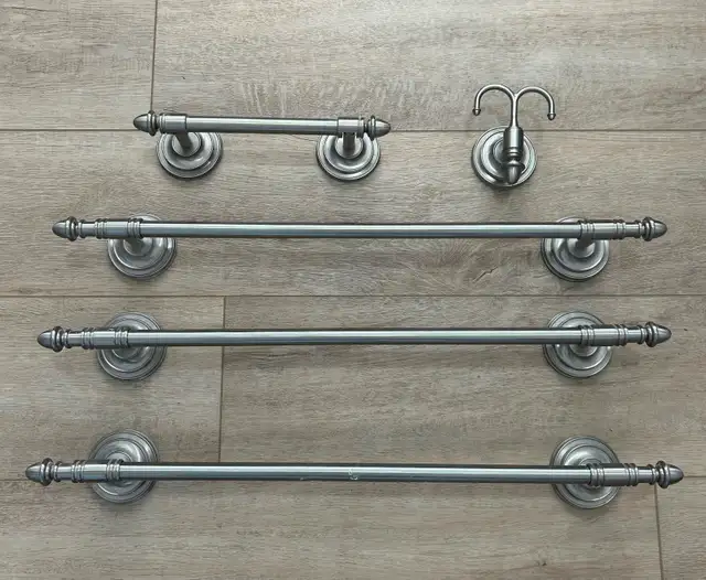 Bathroom Towel Racks and Toilet Roll Holder