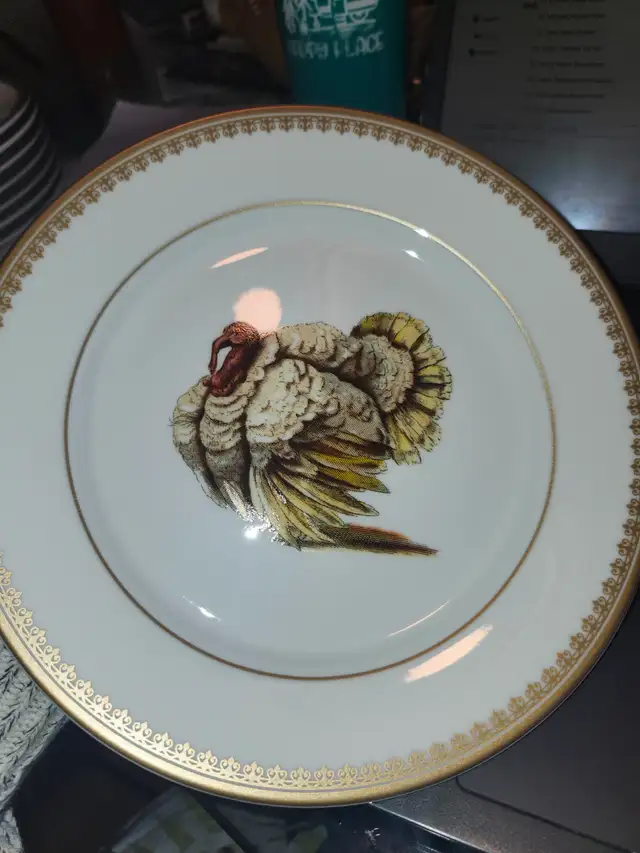 Williams Sonoma  'Estate Turkey' memento plate
