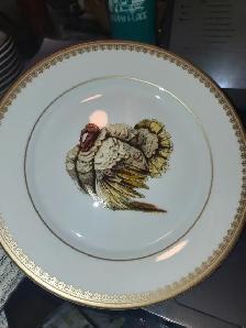 Williams Sonoma  'Estate Turkey' memento plate