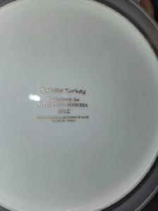 Williams Sonoma  'Estate Turkey' memento plate - Photo 3