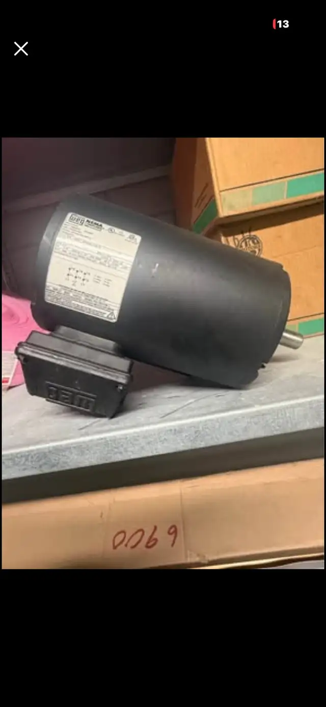 WEG 2HP 3-PhaseIndustrial Motor - 575V -Excellent Condition