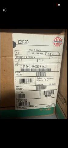 WEG 2HP 3-PhaseIndustrial Motor - 575V -Excellent Condition - Photo 3