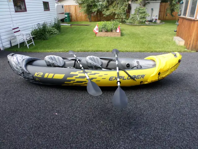 Inflatable Kayak, 2 Person, 400lbs Capacity