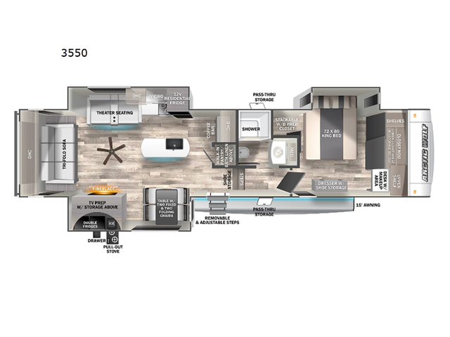 2023 Forest River RV Cherokee Arctic Wolf Suite 3550