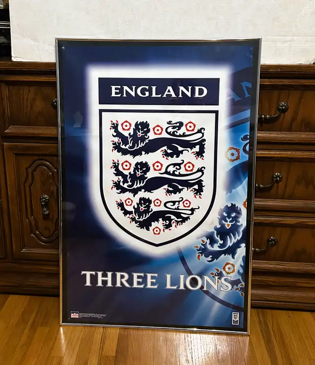 2000 England Three Lions Crest National Football Team Logo