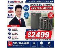 Complete AC installation from Carrier, Lennox Goodman from $2499