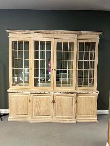 Solid Oak China Hutch Cabinet  custom built premium quality