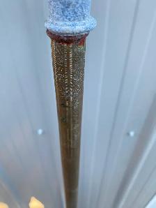 Antique Victorian Bridge Floor Lamps, ornate heavy metal lamps - Photo 4