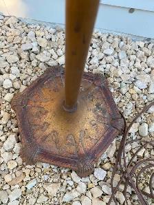 Antique Victorian Bridge Floor Lamps, ornate heavy metal lamps - Photo 7