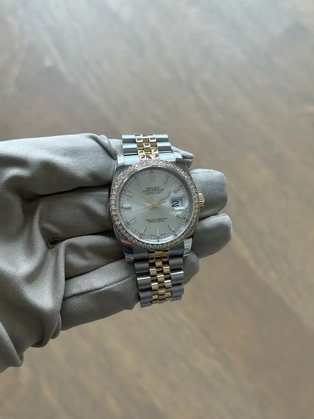 Rolex Datejust 36mm Two-tone Factory Diamond Bezel
