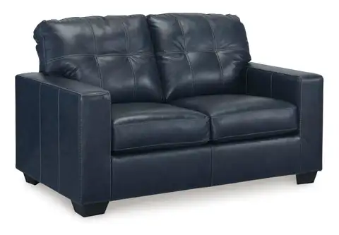 New Santorine Ocean Leather Loveseat Reg. $1199