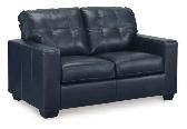New Santorine Ocean Leather Loveseat Reg. $1199