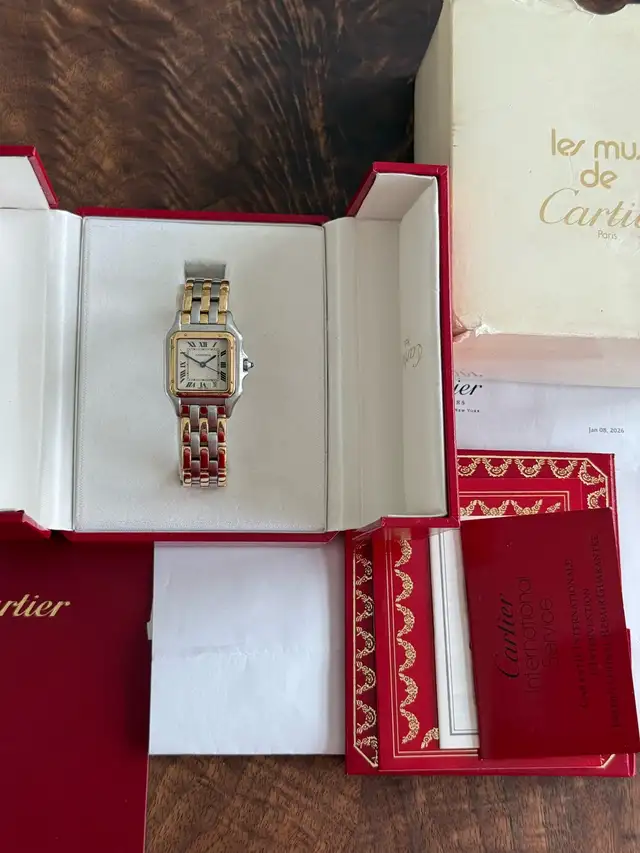Cartier Panthere Medium 3 Row Two-Tone Very Rare
