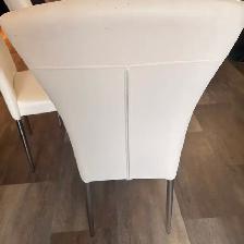 4 chaises blanches style contemporain - Photo 3