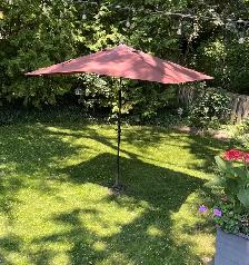 Patio Umbrella with Iron Stand