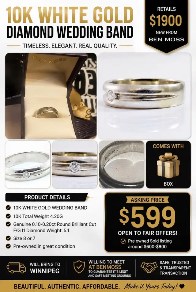 white gold diamond ring cheap