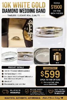 white gold diamond ring cheap