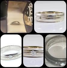 white gold diamond ring cheap - Photo 2
