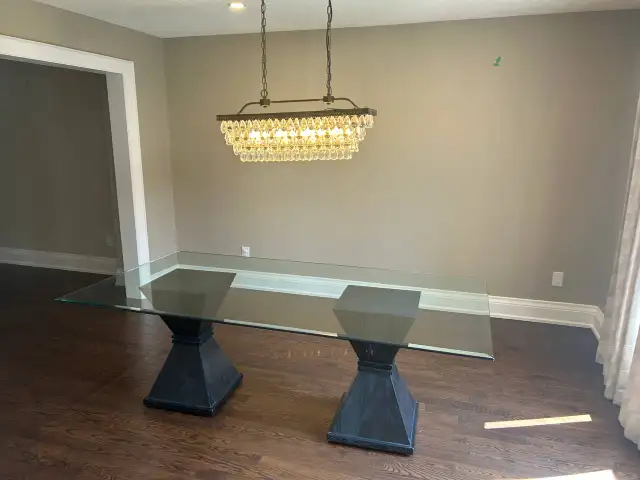 10 Person Glass Dining