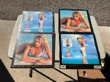 POUR COLLECTION 4 CALENDRIERS NEUFS DE CLAUDIA  SCHIFFER DE 1996