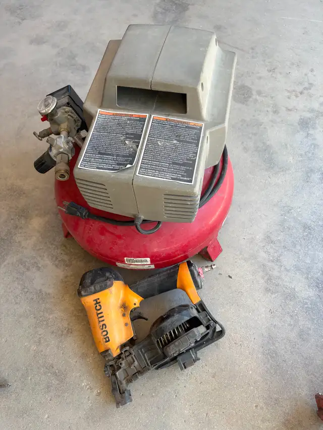 compressor and nail gun for sale