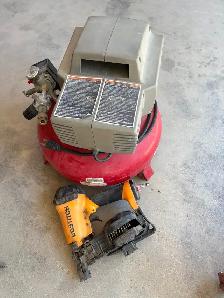 compressor and nail gun for sale