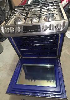 premium LG 30-inch slide-in gas stove