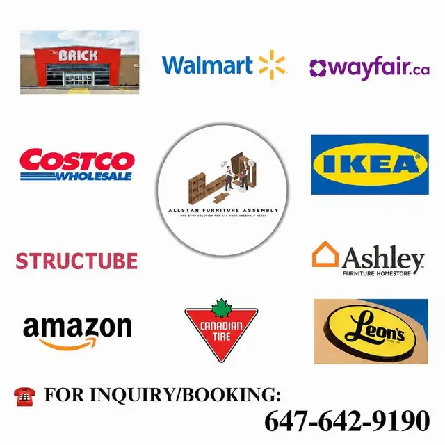 Furniture Assembly Bed, Dresser, Desk, Cabinets and many more