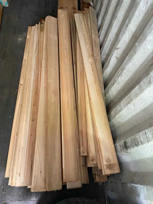 Tongue and Groove Boards - Believed to be Eastern Red Cedar
