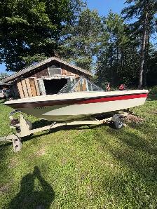 boat and trailer with 80hp mercury - Photo 2